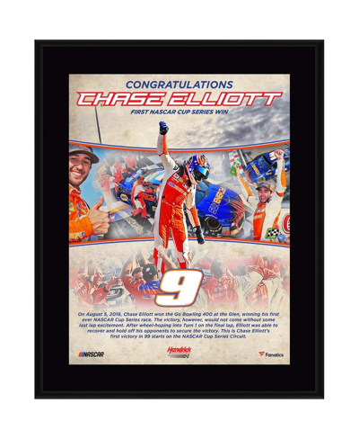 Shop Fanatics Authentic Chase Elliott 10.5" X 13" First Monster Cup Victory Sublimated Plaque In Multi