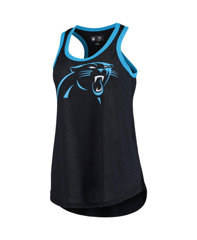 G-iii 4her By Carl Banks Black Carolina Panthers Tater Tank Top In Black