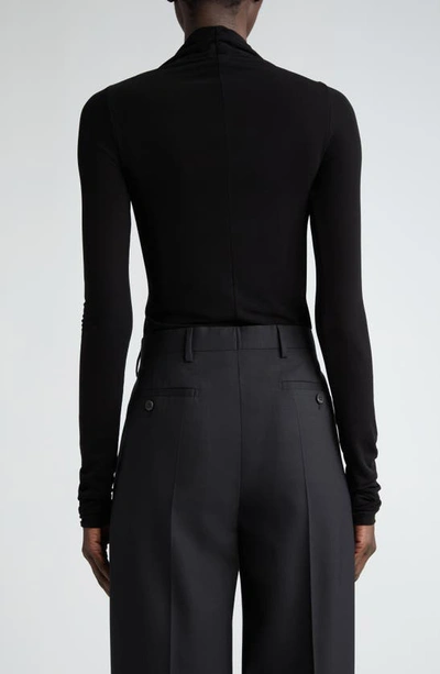 Shop Rick Owens Prong Inset Stretch Jersey Top In Black