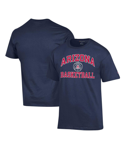 Shop Champion Men's  Navy Arizona Wildcats Basketball Icon T-shirt