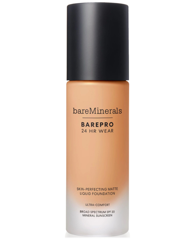 Shop Bareminerals Barepro 24hr Wear Skin-perfecting Matte Liquid Foundation Mineral Spf 20, 1 Oz. In Medium  Warm