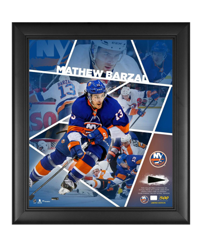 Shop Fanatics Authentic Mathew Barzal New York Islanders Framed 15'' X 17'' Impact Player Collage With A Piece Of Game-used  In Multi