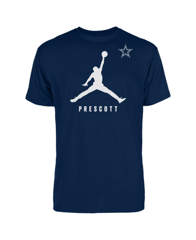 Shop Jordan Men's  Dak Prescott Navy Dallas Cowboys Graphic T-shirt