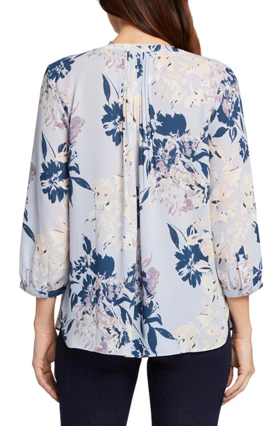 Shop Nydj Pintuck Blouse In Valley Faire
