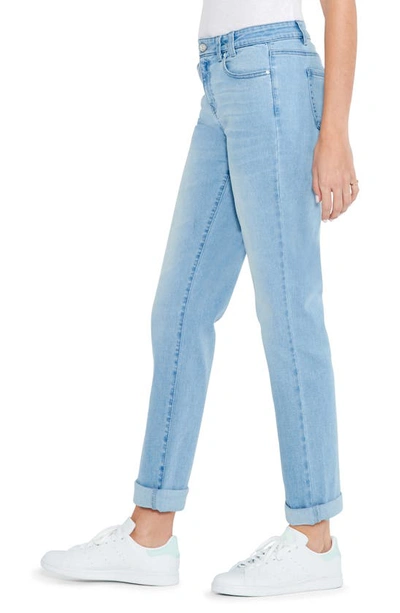 Shop Nic + Zoe Cuffed High Waist Straight Leg Girlfriend Jeans In Breeze