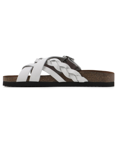 White Mountain Women's Harrington Footbed Sandals In Blue Raspberry Leather