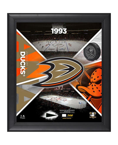 Shop Fanatics Authentic Anaheim Ducks Framed 15" X 17" Team Impact Collage With A Piece Of Game-used Puck In Multi