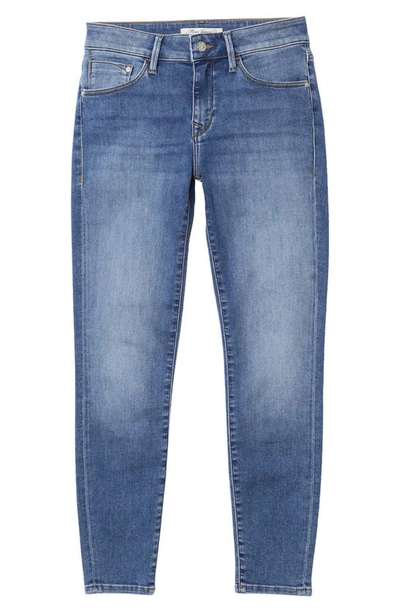 Shop Mavi Jeans Gold Adriana Stretch Super Skinny Ankle Jeans In Mid Super Soft