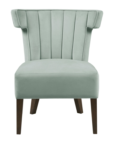 Shop Madison Park Grafton Upholstered Armless Accent Lounge Chair In Green