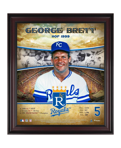 Shop Fanatics Authentic George Brett Kansas City Royals Framed 15" X 17" Hall Of Fame Career Profile In Multi