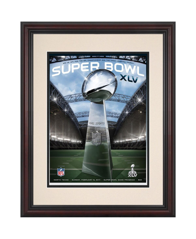 Shop Fanatics Authentic 2011 Green Bay Packers Vs Pittsburgh Steelers Framed 8.5'' X 11'' Super Bowl Xlv Program In Multi