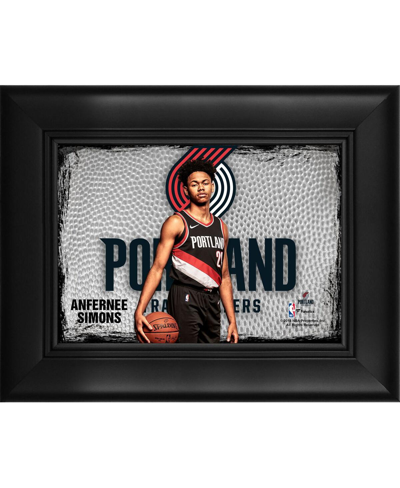 Fanatics Authentic Anfernee Simons Portland Trail Blazers Framed 5" X 7" Player Collage In Multi