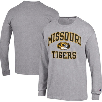 Shop Champion Heather Gray Missouri Tigers High Motor Long Sleeve T-shirt