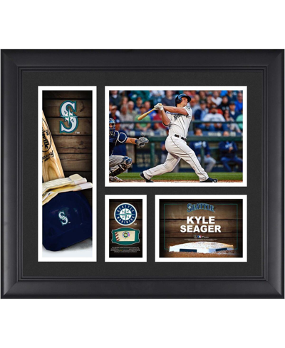 Shop Fanatics Authentic Kyle Seager Seattle Mariners Framed 15" X 17" Player Collage With A Piece Of Game-used Ball In Multi