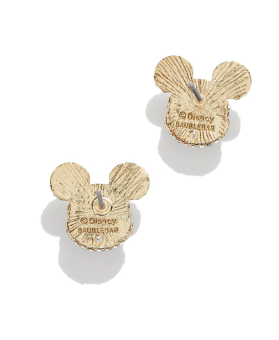 Shop Baublebar Women's  Mickey 3d Silhouette Earrings In Gold-tone