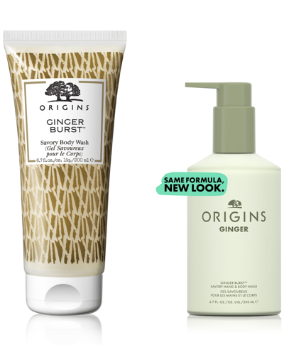 Shop Origins Ginger Burst Savory Hand & Body Wash, 6.7 Oz. In No Color