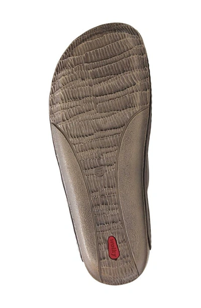 Shop Wolky Nomad Slide Sandal In Cognac Leather