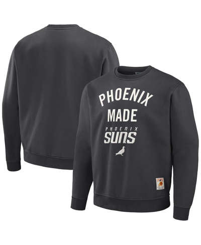 Shop Staple Men's Nba X  Anthracite Phoenix Suns Plush Pullover Sweatshirt