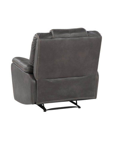 Shop Steve Silver Katrine 39" Manual Recliner In Dark Gray