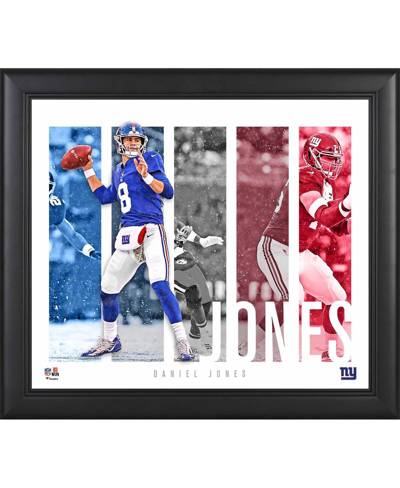 Shop Fanatics Authentic Daniel Jones New York Giants Framed 15" X 17" Player Panel Collage In Multi