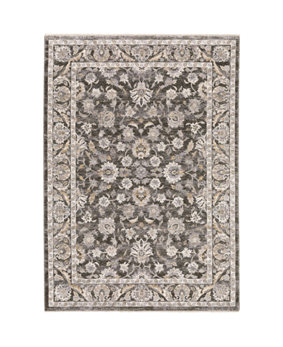 Shop Jhb Design S Kumar Kum03 Gray And Ivory 9'10" X 12'10" Area Rug In Gray,ivory