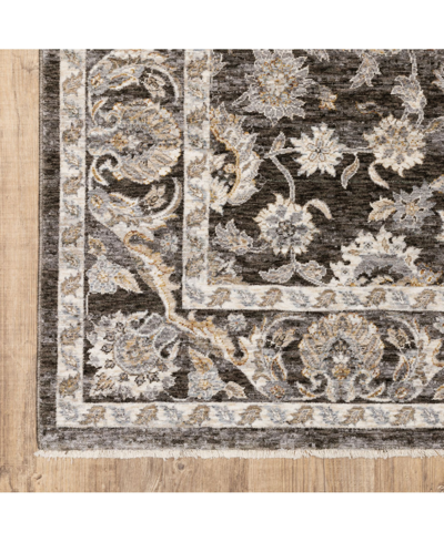 Jhb Design S Kumar Kum03 Gray And Ivory 9'10" X 12'10" Area Rug In Gray,ivory