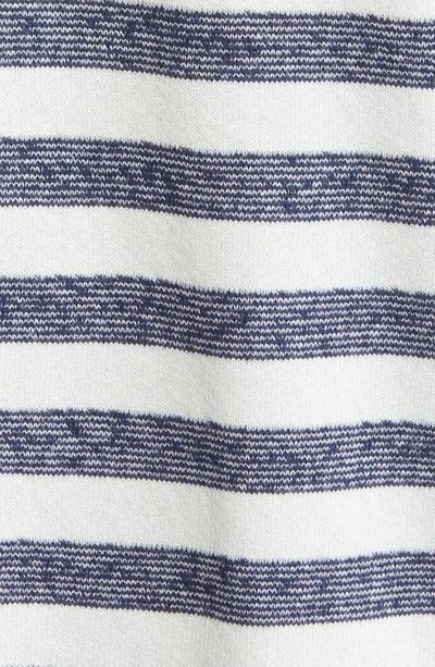 Shop Loveappella Cowl Tie Stripe Pullover In Navy White