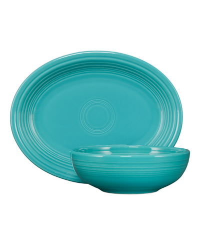 Shop Fiesta Serve Set 2 Piece In Turquoise