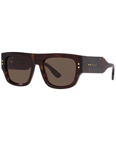 Shop Gucci Men's Sunglasses, Gg1262s In Tortoise