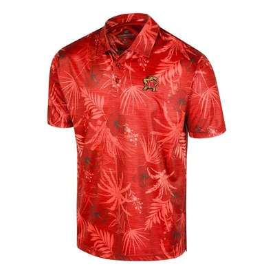Shop Colosseum Red Maryland Terrapins Palms Team Polo