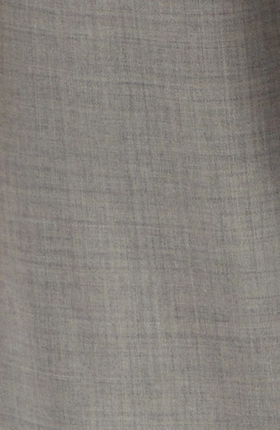 Shop Eleventy Drawstring Waist Stretch Virgin Wool Pants In Medium Grey