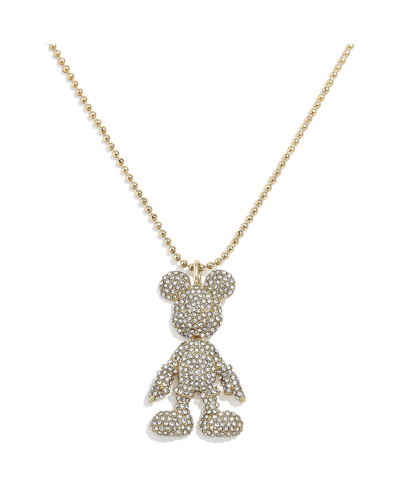 Shop Baublebar Women's  Mickey Mouse 3d Necklace In Gold-tone