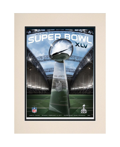 Shop Fanatics Authentic 2011 Packers Vs Steelers 10.5" X 14" Matted Super Bowl Xlv Program In Multi