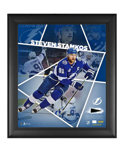 Shop Fanatics Authentic Steven Stamkos Tampa Bay Lightning Framed 15'' X 17'' Impact Player Collage With A Piece Of Game-use In Multi