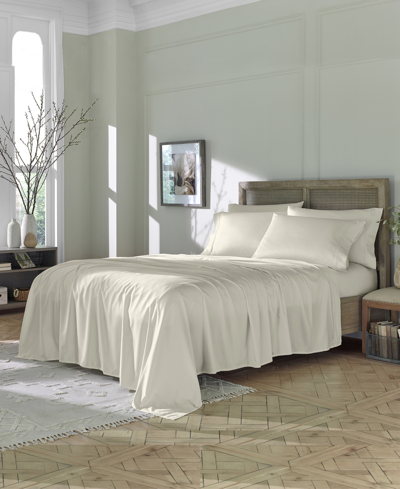 Shop Clara Clark Eucalyptus Unique Lyocell Blend Fabric Soft Natural And Durable, 6 Piece Sheet Set, Full In Ivory