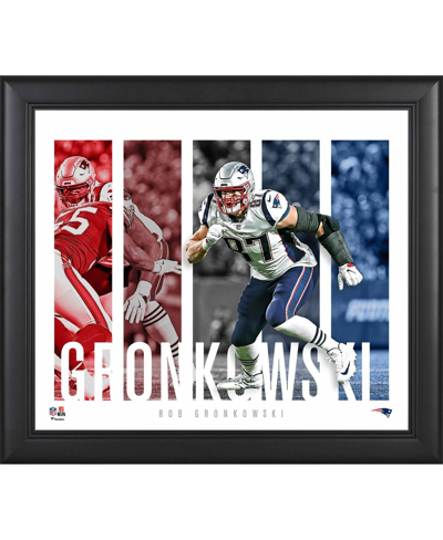 Shop Fanatics Authentic Rob Gronkowski New England Patriots Framed 15" X 17" Player Panel Collage In Multi