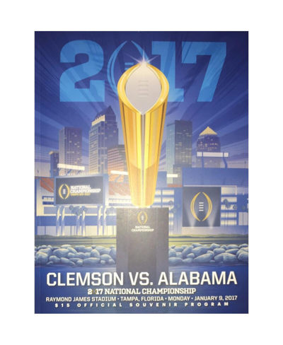 Shop Fanatics Authentic Clemson Tigers College Football Playoff 2017 National Championship Official Program In Multi
