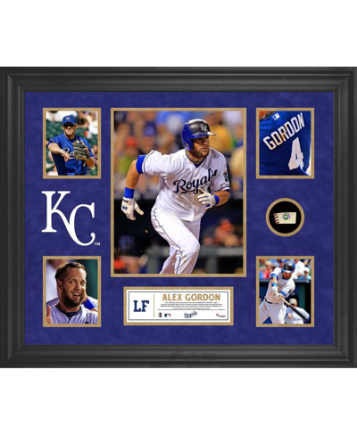 Shop Fanatics Authentic Alex Gordon Kansas City Royals Framed 5-photo Collage With Piece Of Game-used Ball In Multi