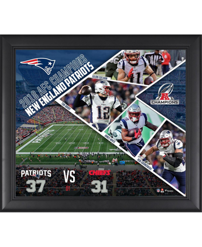 Shop Fanatics Authentic New England Patriots 2018 Afc Champions Framed 15'' X 17'' Collage In Multi