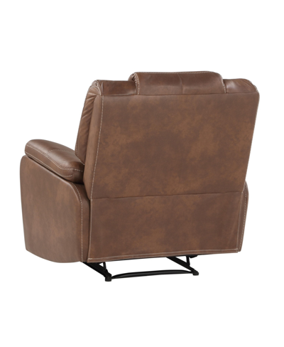 Shop Steve Silver Katrine 39" Manual Recliner In Medium Brown