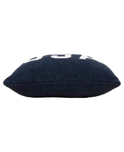 Shop Alpha Team Usa Barefoot Dreams Cozychic Pillow In Navy
