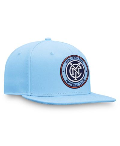 Shop Fanatics Men's  Blue New York City Fc Emblem Snapback Hat