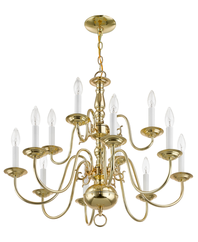 Livex Williamsburg Chandelier Light In Polished Bronze