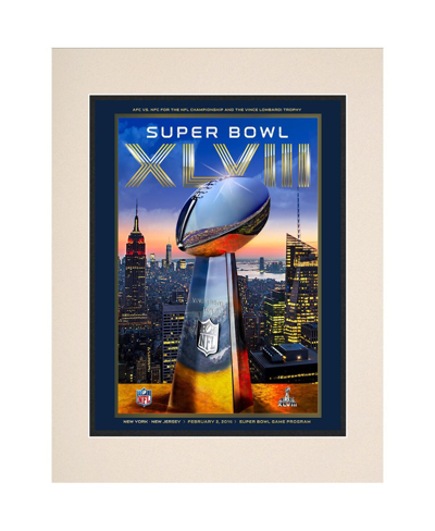 Shop Fanatics Authentic 2014 Seattle Seahawks Vs. Denver Broncos Matted 10.5'' X 14'' Super Bowl Xlviii Program In Multi