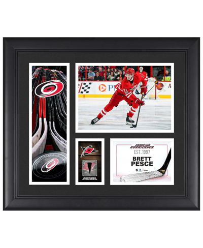 Shop Fanatics Authentic Brett Pesce Carolina Hurricanes Framed 15" X 17" Player Collage With A Piece Of Game-used Puck In Multi