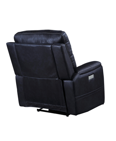 Steve Silver Lexington 38" Power Media Recliner In Navy