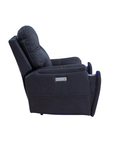 Shop Steve Silver Lexington 38" Power Media Recliner In Navy