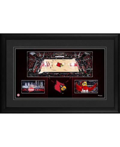 Fanatics Authentic Louisville Cardinals Framed 10'' X 18'' Kfc Yum! Center Panoramic Collage In Multi
