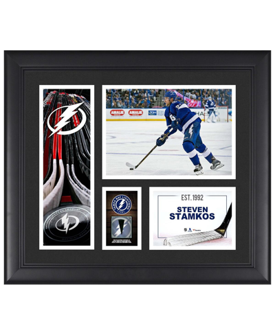 Shop Fanatics Authentic Steven Stamkos Tampa Bay Lightning Framed 15" X 17" Player Collage With A Piece Of Game-used Puck In Multi