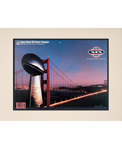 Shop Fanatics Authentic 1985 49ers Vs Dolphins 10.5" X 14" Matted Super Bowl Xix Program In Multi